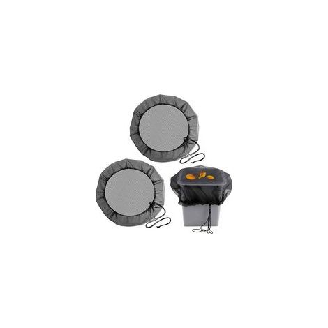 2PCS Filet de Protection pour Tonneau de Pluie,95cm Filet pour Citerne de Pluie avec Cordon de Serrage pour Anti-poussière, Anti-caduques, Anti-Moustique (1/5)