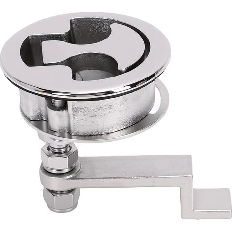 Boots-Nockenverschluss aus Edelstahl 316, flächenbündiger Zuggriff, versenkte Lukenschnalle mit handpolierter Oberfläche für Bootsdeckstaufächer (1/5)