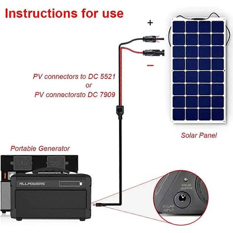 Connecteur solaire pour batterie de stockage d'énergie du système solaire DC5521