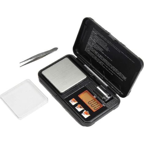 Hochpräzise, tragbare digitale Mini-Waage (0,001 g/0,01 g) mit LCD-Anzeige (1/5)