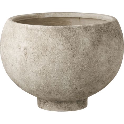 Portavaso in ceramica grigia a coppa larga su base ø26x19,5 cm (1/5)