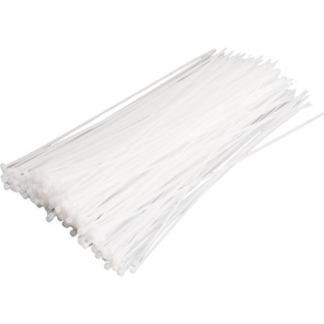 Attache Câble Nylon - Résistance 54kg - Gestion Fils Maison Garage Atelier - Lot De 250 Pièces (1/5)