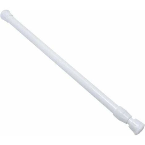 Tringle extensible 30–50cm, tige fine Ø1,3cm pour rideaux légers, voilage, armoire ou porte, barre de douche facile à installer