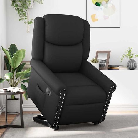 Maison Exclusive - Relaxsessel Aufstehen Elektrisch Glänzend Schw (1/5)