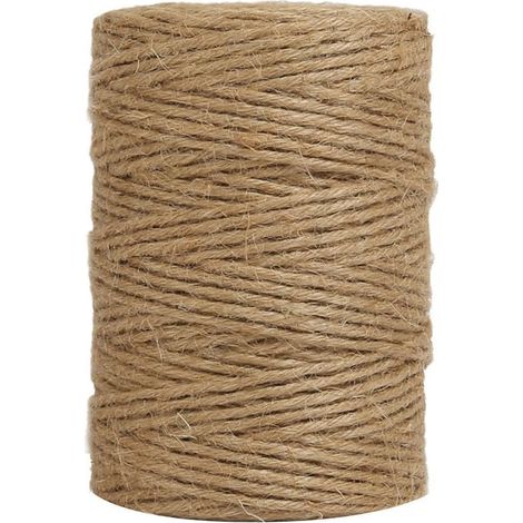 Ficelle En Jute Naturel - 50 Mètres - 2 mm - Corde Pour Artisanat Et Jardinage - Bricolage Et Décoration (1/5)