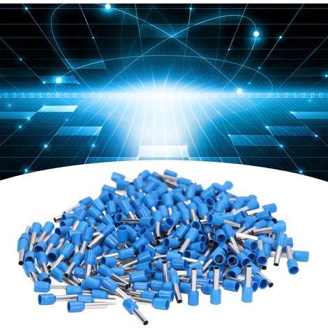 Kit de 1000 terminales de crimpado aislados para cables de 12 AWG, conectores eléctricos E4012. (1/5)