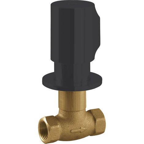 TRES 06115501NM Llave de Paso Empotrada Color Negro Mate - ref: 06115501NM