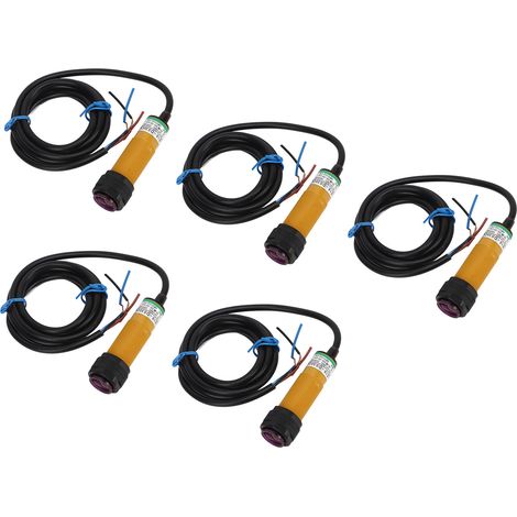 Packung mit 5 Infrarot-Lichtschranken für intelligente Roboter, Hinderniserkennung, 10–36 V DC (1/5)