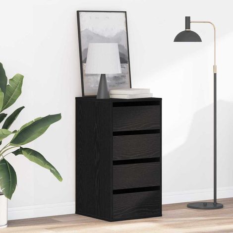 Schubladenschrank Schwarz 40 x 41 x 76 cm Holzwerkstoff