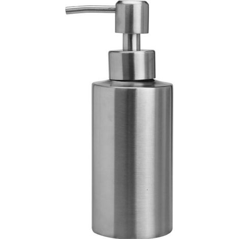 Distributeur savon liquide inox brossé 300 ml salle bain cuisine (1/4)
