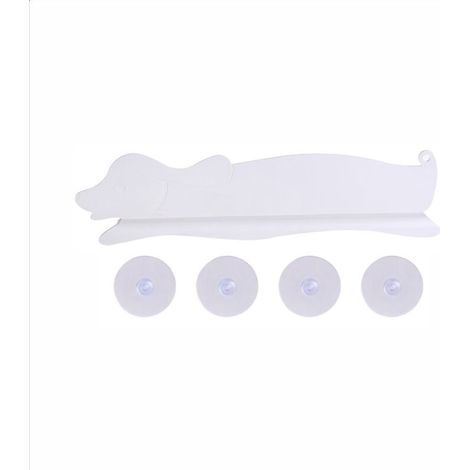 Protection anti-éclaboussures pour évier de chien, protection contre les éclaboussures d'eau pour chien, accessoires de salle de bain, blanc (1/5)