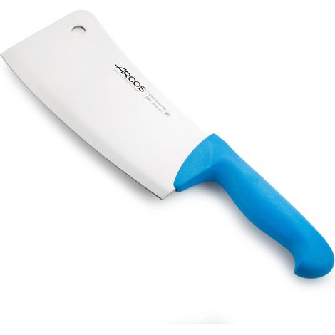 Macheta Arcos Colour - Prof  296723  de acero inoxidable Nitrum y mango ergonómico de Polipropileno de color azul y hoja de 20 cm, y 4 mm de espesor en estuche (1/5)