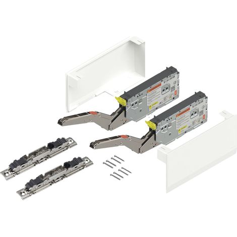 BLUM  Kraftspeicher Set LF 3200-9000 + Befestigung & Abdeckung weiß  Hochklappe