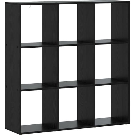 Bibliothèque 102 x 29 x 103,5 cm Bois d'ingénierie Chêne noir vidaXL