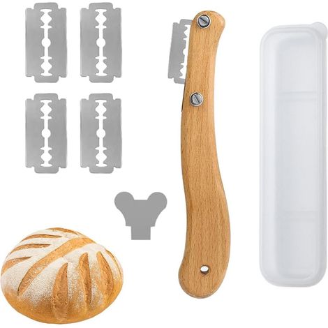 Couteau à Pain en Bois avec Lames Interchangeables