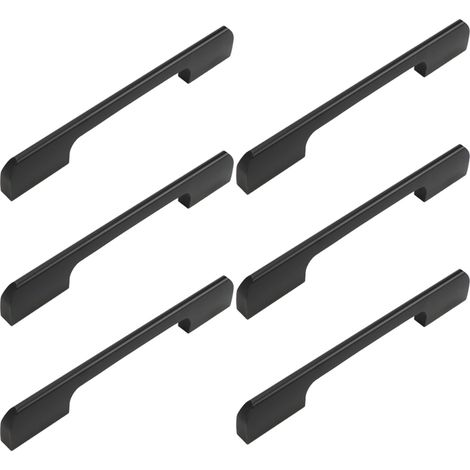 Poignée De Meuble - En Alliage D'aluminium - Pour Armoire Cuisine Tiroir Salle De Bain Dresser - 6 Pièces (1/5)