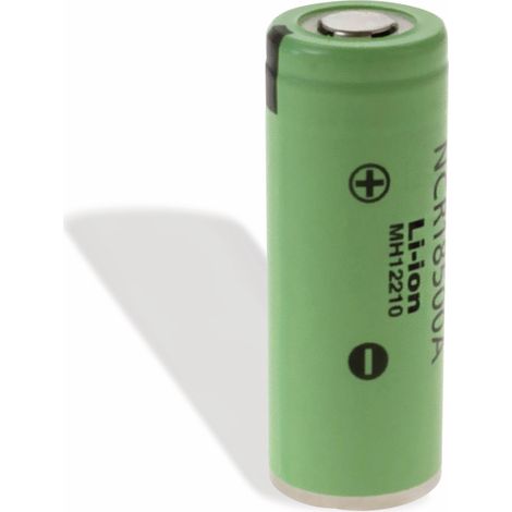 Batterie Li-Ion Panasonic NCR18500A, 3,6 V-, 2040 mAh