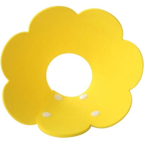 Collerette pour Chat Chien Collier De Cne Anti-Morsure Protection Cne Collerettes Chien Chat de Chiot Collier Blessure Protecteur de Cne De Cou Réglable EVA M (Jaune,1PCS) (1/5)