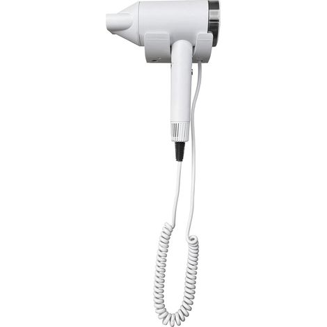 Asciugacapelli Professionale Vama PASSION HAIR Motore Brushless 1500W per Hotel con Base Murale Bianco (1/4)