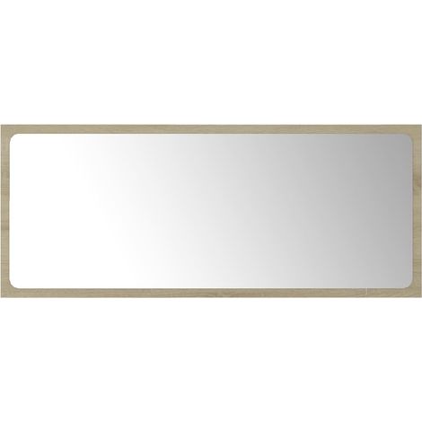 Maison Exclusive - Specchio da Bagno Rovere Sonoma 90x1,5x37 cm Legno Multistrato (1/5)