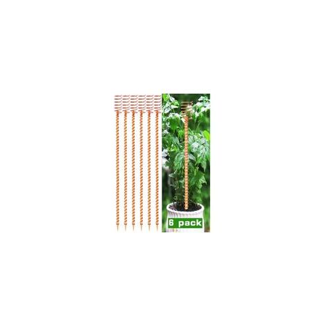 Lot de 6 antennes de Jardinage en cuivre pour électroculture - 33 cm - Tiges en cuivre Pur pour Jardinage et électroculture (1/4)