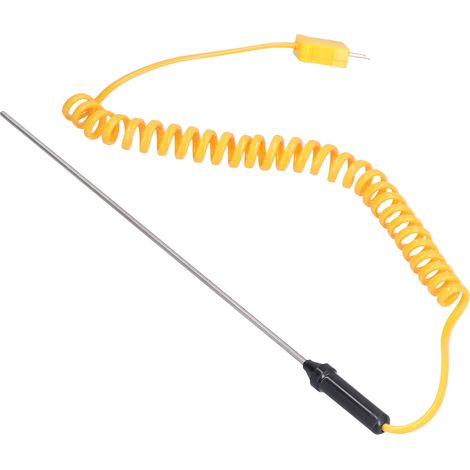 Sonde thermocouple de type K en acier inoxydable pour thermomètre portable WRN-02B3 x 200 mm (1/5)