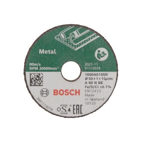 Disco de corte Expert for Inox recto 50 mm set de 3 unidades  BOSCH 1600A01S5Y