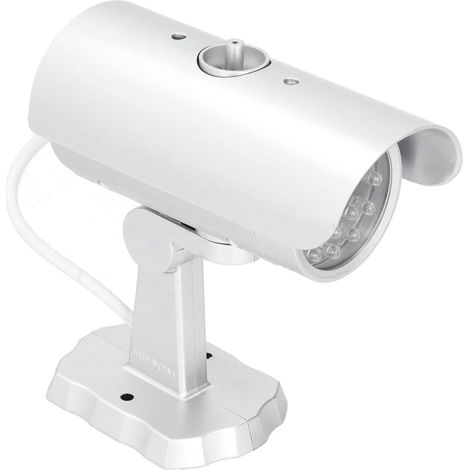 Caméra de simulation, fausse caméra de sécurité, moniteur, faux système de surveillance avec lumière LED clignotante (1/5)