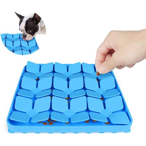 Silikon-Schnüffelmatte für Hunde, interaktives Spiel zur geistigen Anregung und zum Stressabbau, ideal für langsames Füttern und Geruchstraining.