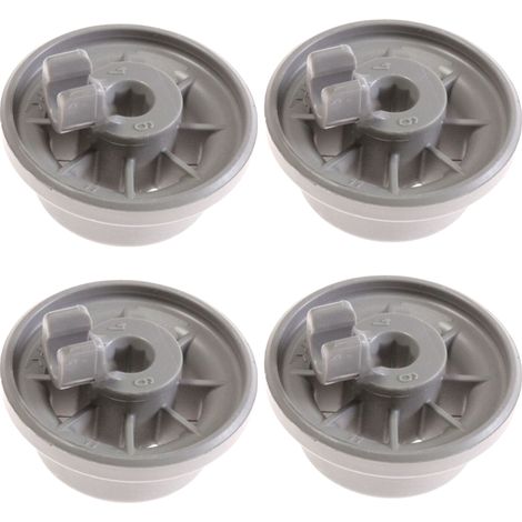 Ersatzteil - Set von 4 Rollen - - SIEMENS, NEFF, BOSCH, GAGGENAU, ARISTON HOTPOINT, INDESIT, VIVA, SCHOLTES, BEKO, DE DIETRICH, CONSTRUCTA, IGNIS, WHIRLPOOL