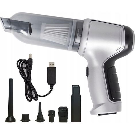 ASPIRADORA INALÁMBRICA PARA COCHE DE 120 W + 4 BOQUILLAS