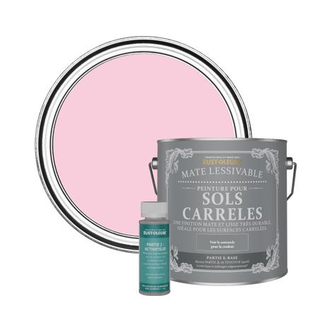 Peinture pour Sols Carrelés Mate Lessivable - Bonbon (1/3)