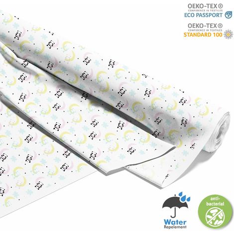 TESSUTI DECORATIVI PER ESTERNI OXFORD - Motivo Panda sulla Luna (1/5)