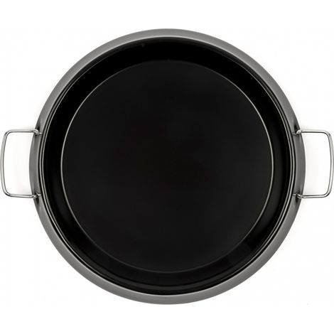 G3 Ferrari Pfanne für Pizzaofe Backblech ,schwarz, Ø 30cm