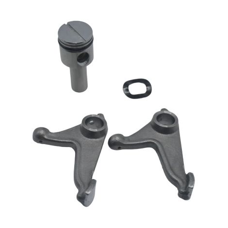 Rocker arm with shaft for motorcycle engines, suitable for the lower rocker arms CG125 and CG150.--DTEKGAZ