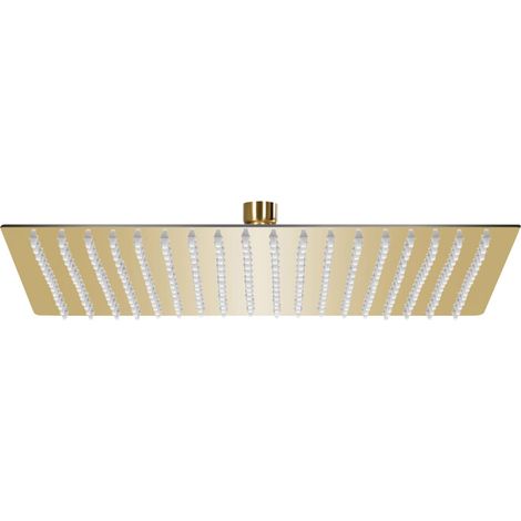 Rain Shower Head Stainless Steel 50x50 cm Square Gold vidaXL
