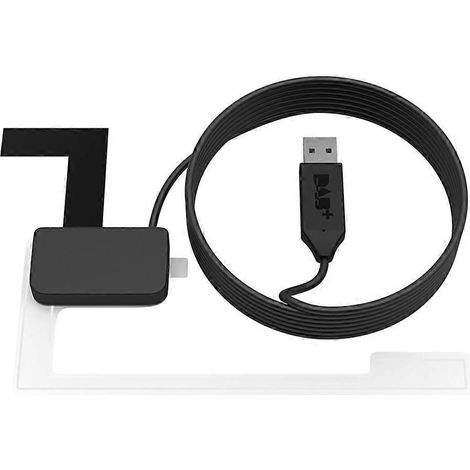 Boîtier récepteur DAB+ pour voiture, récepteur de signal numérique, antenne de réception DAB+, interface USB, portable et compatible avec les autoradios Android. (1/5)