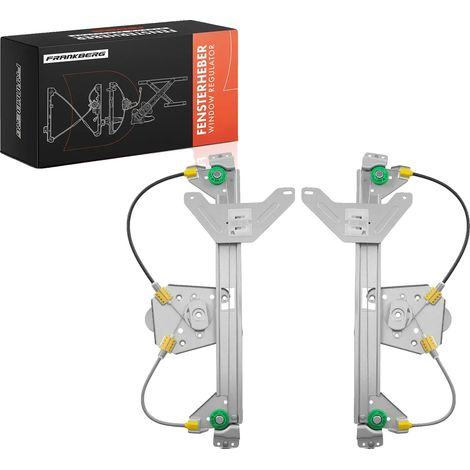 Regulador de elevalunas eléctrico, posición de instalación trasera izquierda, compatible con vehículos Opel, apto para modelos de 4 puertas, diseñado para conducción por la izquierda. (1/5)