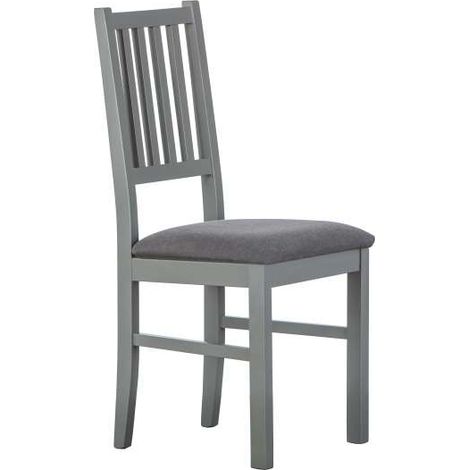 Set 2 sedie 42x47x95 faggio finitura grigio