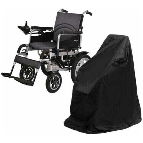 Telo protettivo per sedia a rotelle elettrica, impermeabile, resistente ai raggi UV - 100x75x100 cm, nero