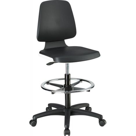 Sedie Labsit 4 Bianco Inter Schiuma Size, Con Ruote