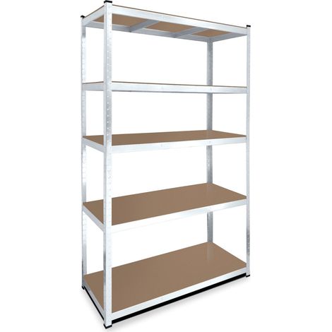 Lagerregal 200 x 90 x 60 cm Traglast 875 kg Regal Schwerlastregal Steckregal verzinkt (1/3)
