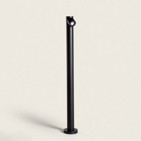Lampioncino LED per Esterni 6 W, Base da 80 cm, in Alluminio, Rihard Nero