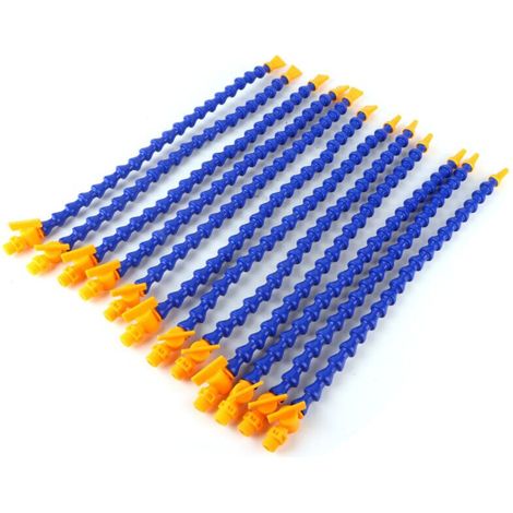 CNC Machine Coolant Hose Kit with Round and Flat Nose Nozzles Included. 12-Piece Flexible Hose for Water and Oil Coolant (1/5)