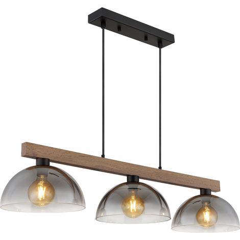 Globo ROMY Suspension de bar, noir mat, 3 x E27 (1/5)