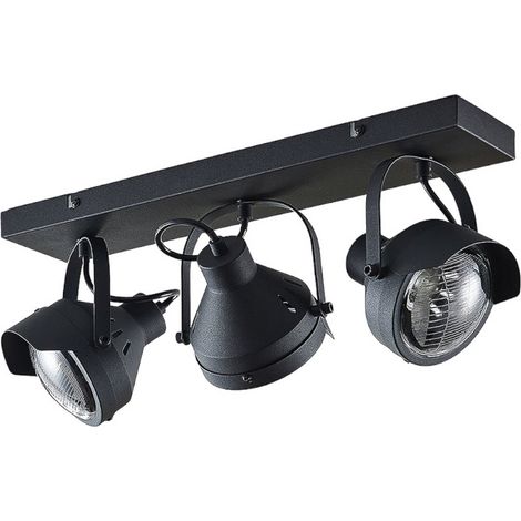 [NEUWERTIG] B-Ware Lindby Scheinwerfer Deckenstrahler Henega Schwarz 3 Flg Deckenlampe Deckenspot