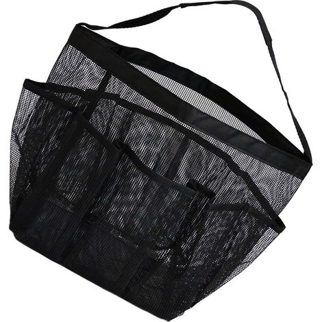 Sac de douche suspendu à séchage rapide avec 8 poches en filet sac de rangement portable pour articles de toilette, cosmétiques, shampoing et savon convient aux résidences universitaires, aux sall