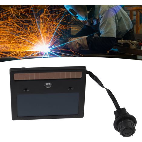 Ensemble de lentille de soudage à gradation automatique à énergie solaire LY600L avec éclairage LED, casque de protection de soudage avec ensemble de lentille à gradation et boîtier de gradation (1/5)