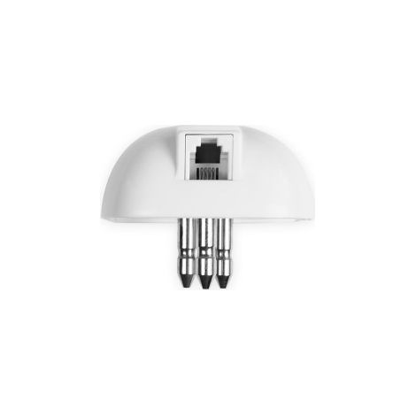 Ekon ECTELFIXSOCK3RJ11 changeur de genre de câble Male terminal plug RJ11 Blanc
