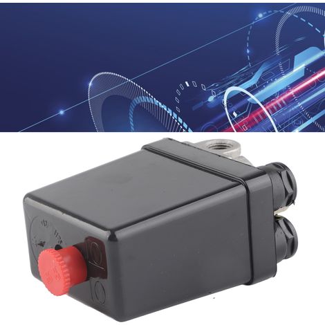 4-Wege-Druckregler für Luftkompressor, einstellbares Reduzierventil, 160-PSI-Druckschalter, Werkstatt-Wartungsset, Edelstahl. (1/5)